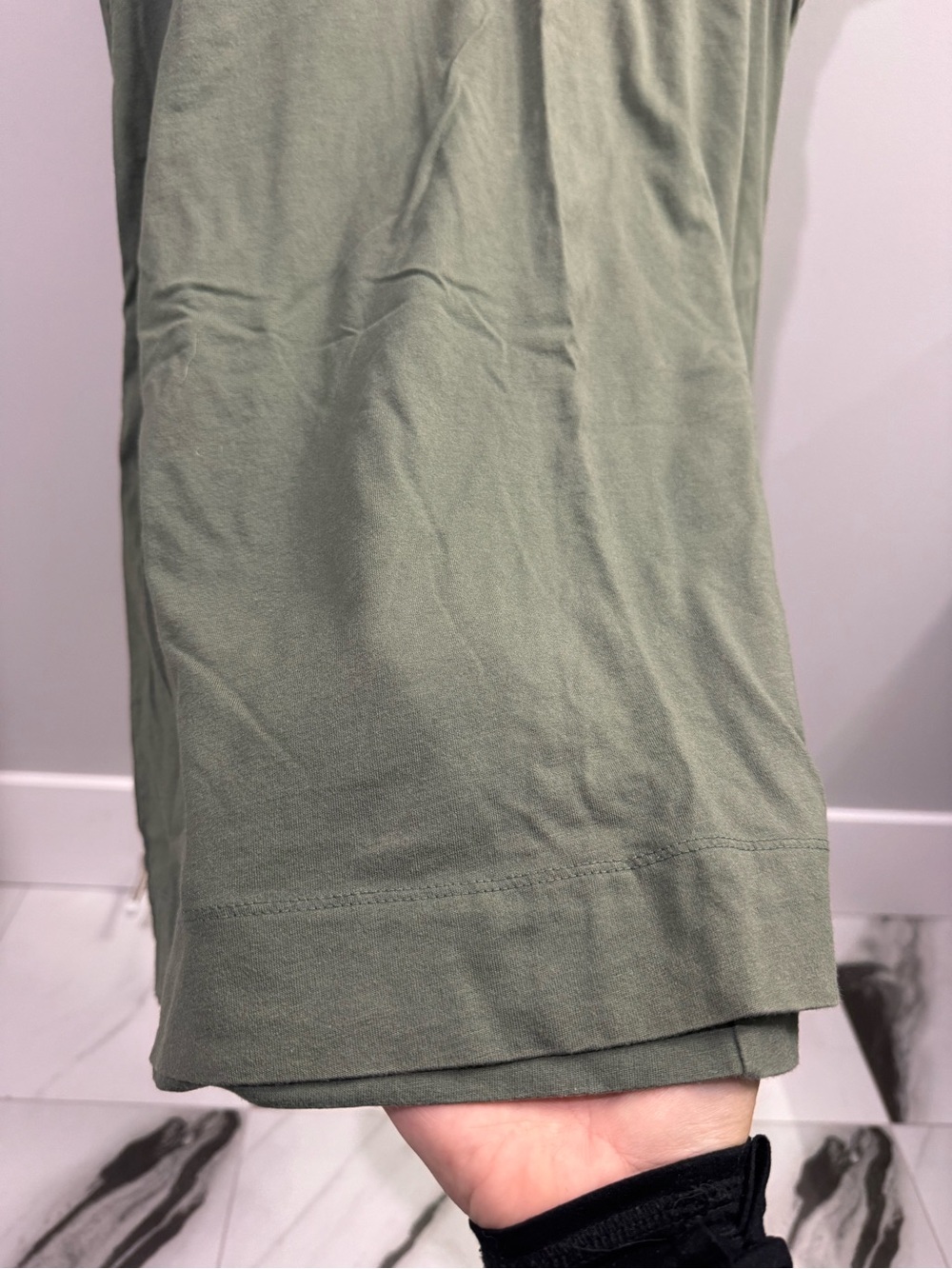 GAP Olive Green Short Sleeve Tunic Dress - Picture 3 of 4